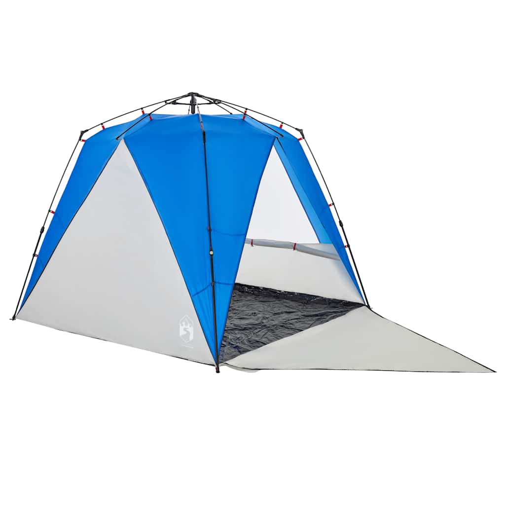 Beach Tent 4-Person Azure Blue Quick Release Waterproof