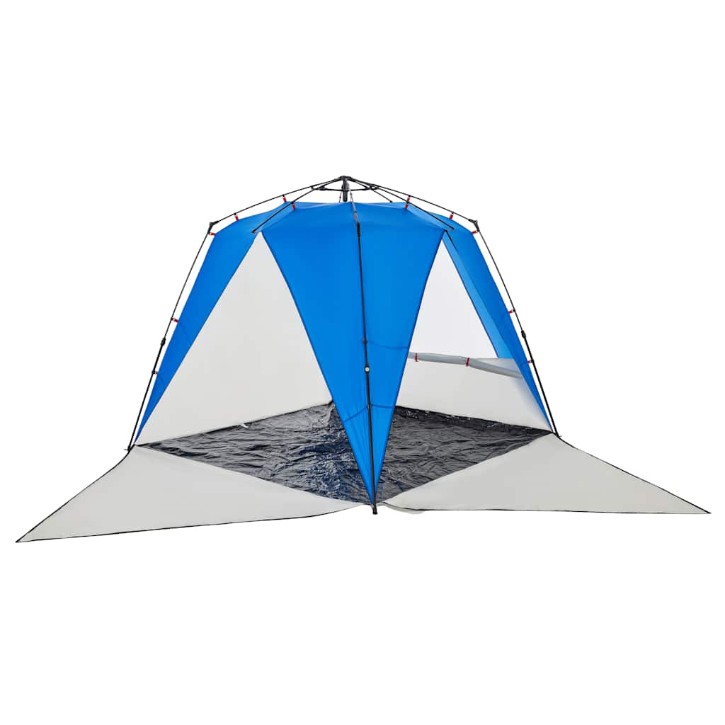 Beach Tent 4-Person Azure Blue Quick Release Waterproof