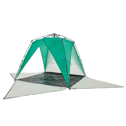 Beach Tent 4-Person Sea Green Quick Release Waterproof