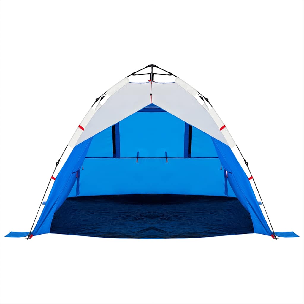 Beach Tent 3-Person Azure Blue Quick Release Waterproof