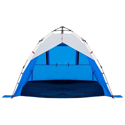 Beach Tent 3-Person Azure Blue Quick Release Waterproof