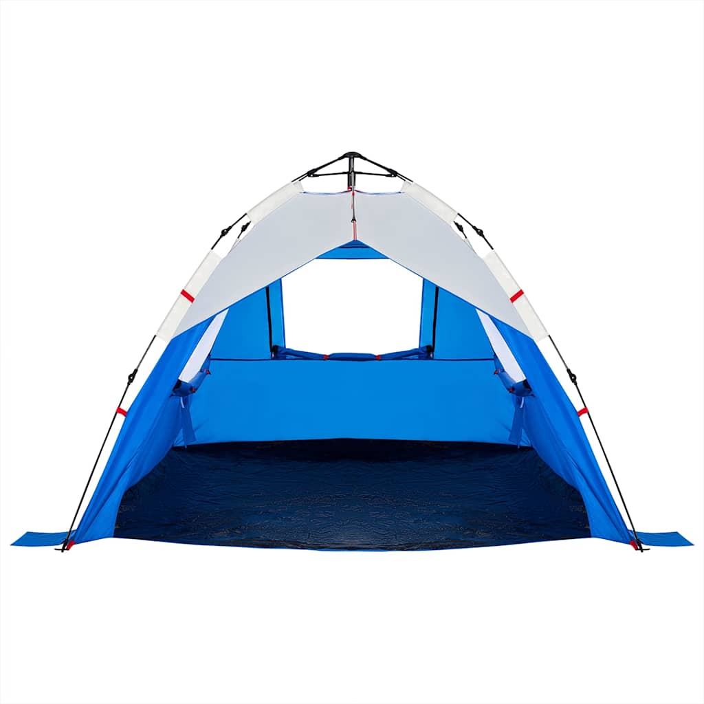 Beach Tent 3-Person Azure Blue Quick Release Waterproof