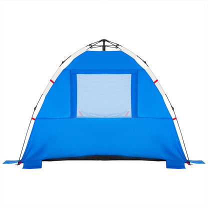 Beach Tent 3-Person Azure Blue Quick Release Waterproof