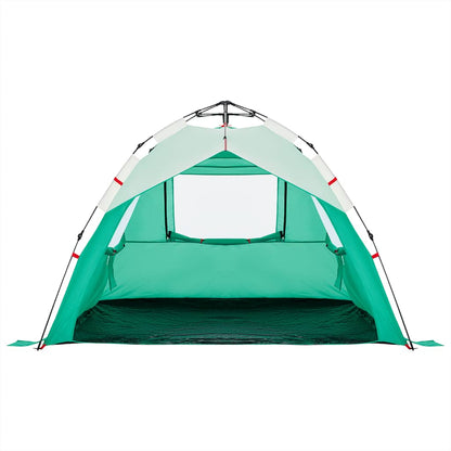 Beach Tent 3-Person Sea Green Quick Release Waterproof
