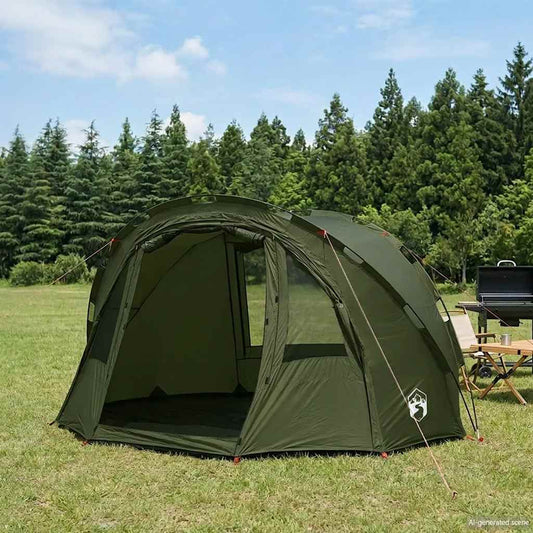 Fishing Tent 2-Person Olive Green Waterproof