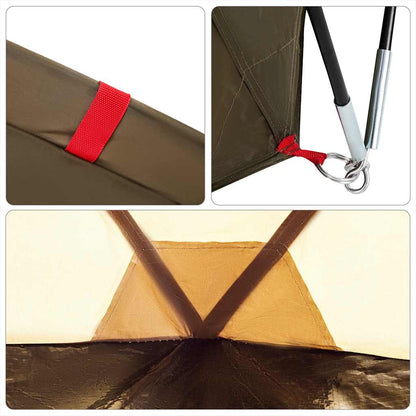 Fishing Tent 5-Person Olive Green Waterproof