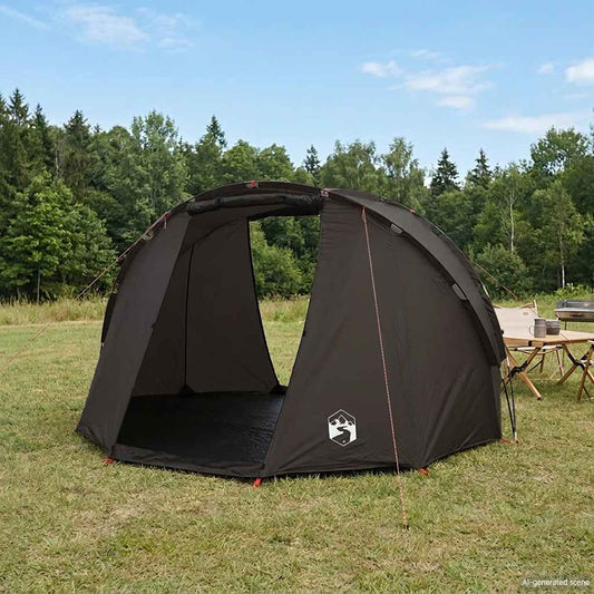 Fishing Tent 5-Person Brown Waterproof