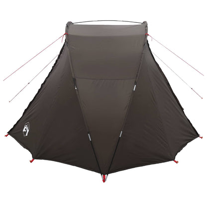Fishing Tent 5-Person Brown Waterproof
