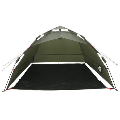 Fishing Tent 4-Person Olive Green Quick Release