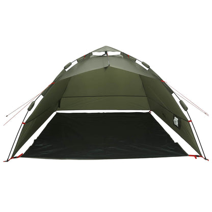 Fishing Tent 4-Person Olive Green Quick Release