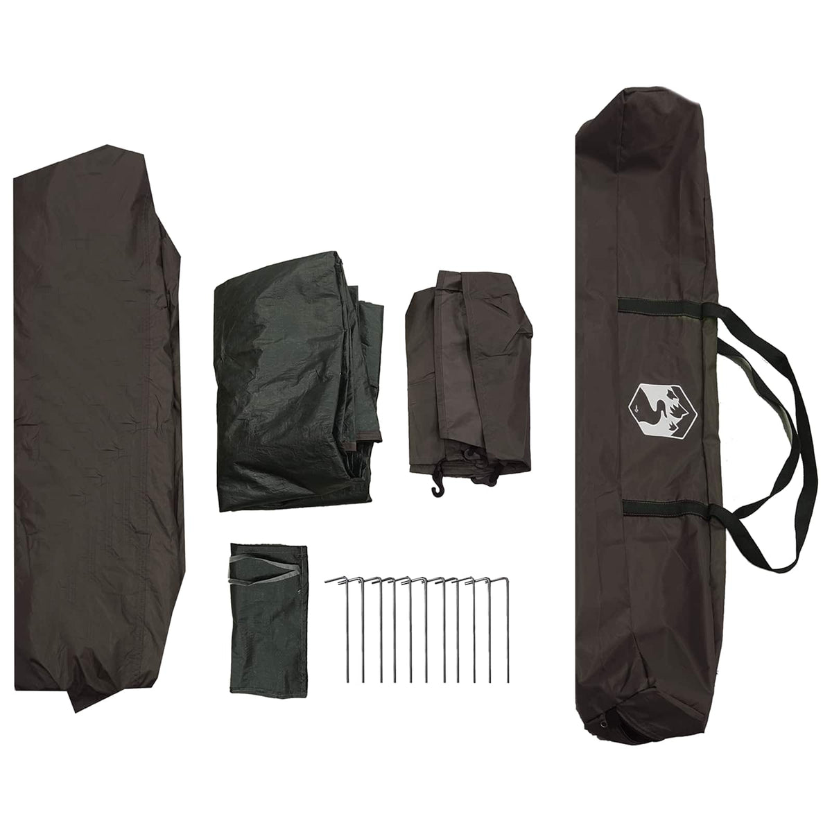 Fishing Tent 4-Person Brown Quick Release