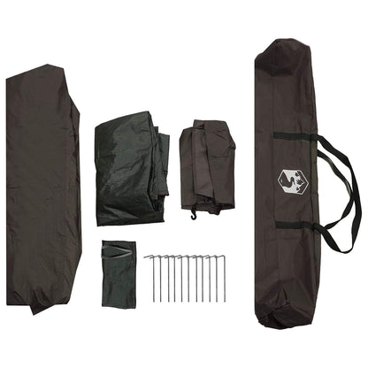 Fishing Tent 4-Person Brown Quick Release
