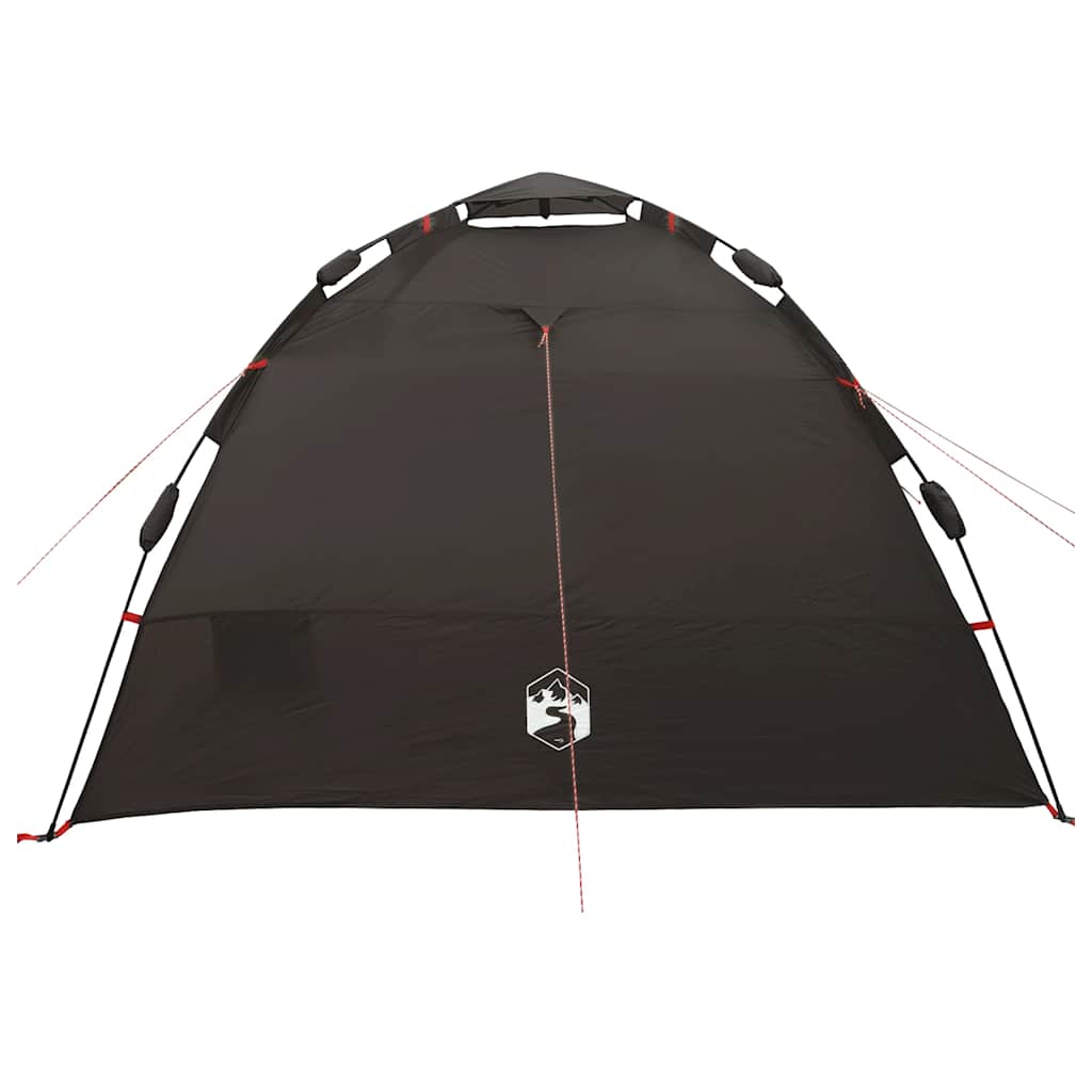 Fishing Tent 4-Person Brown Quick Release