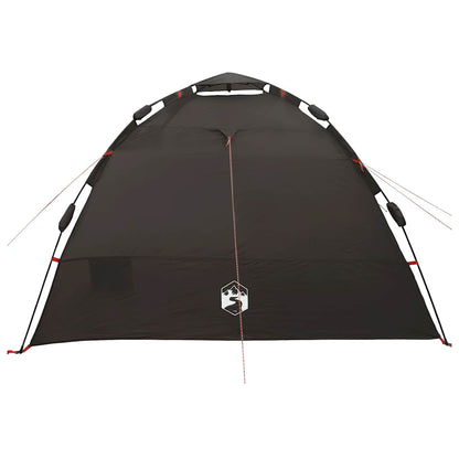 Fishing Tent 4-Person Brown Quick Release