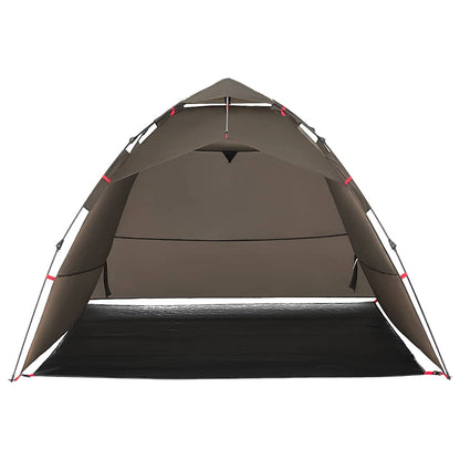 Fishing Tent 4-Person Brown Quick Release