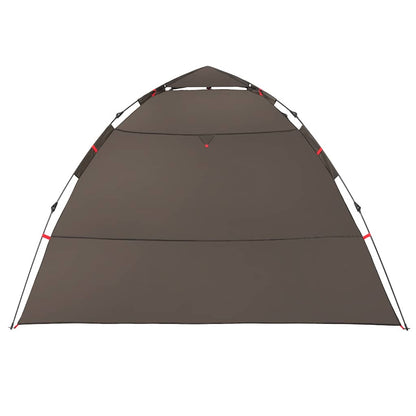 Fishing Tent 4-Person Brown Quick Release