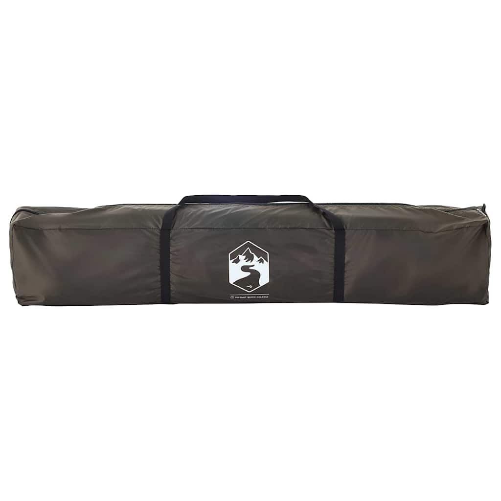 Fishing Tent 4-Person Brown Quick Release