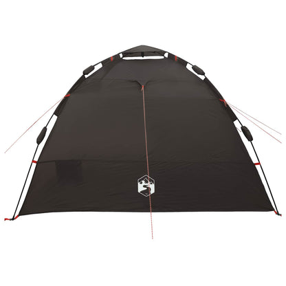 Fishing Tent 4-Person Brown Quick Release