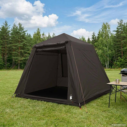 Fishing Tent 4-Person Brown Quick Release