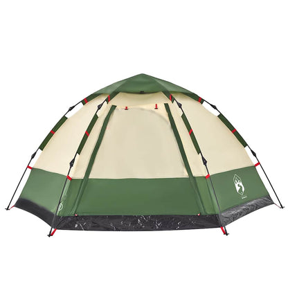 Camping Tent Cabin 4-Person Green Quick Release