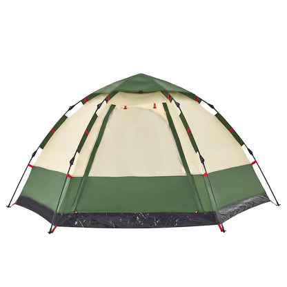 Camping Tent Cabin 4-Person Green Quick Release