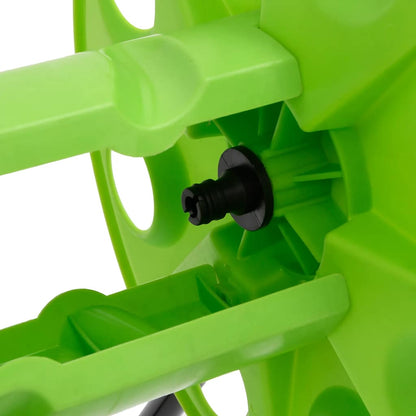 Green Hose Reel Cart for 60 m 1/2" Hose Steel