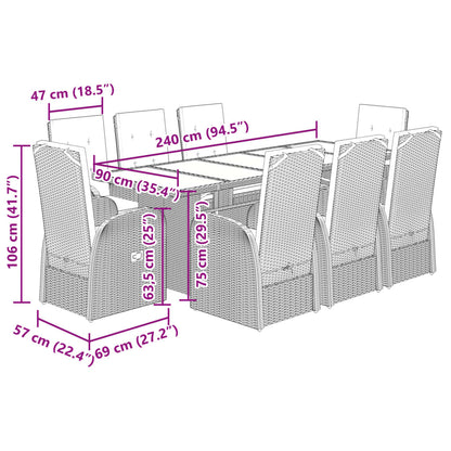 Garden Dining Set | Grey