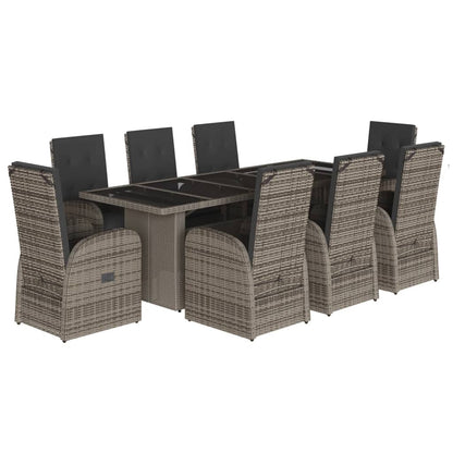Garden Dining Set | Grey, Dark Grey