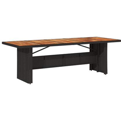 Garden Dining Set | Black | Poly Rattan | 10-seater | Removable Covers