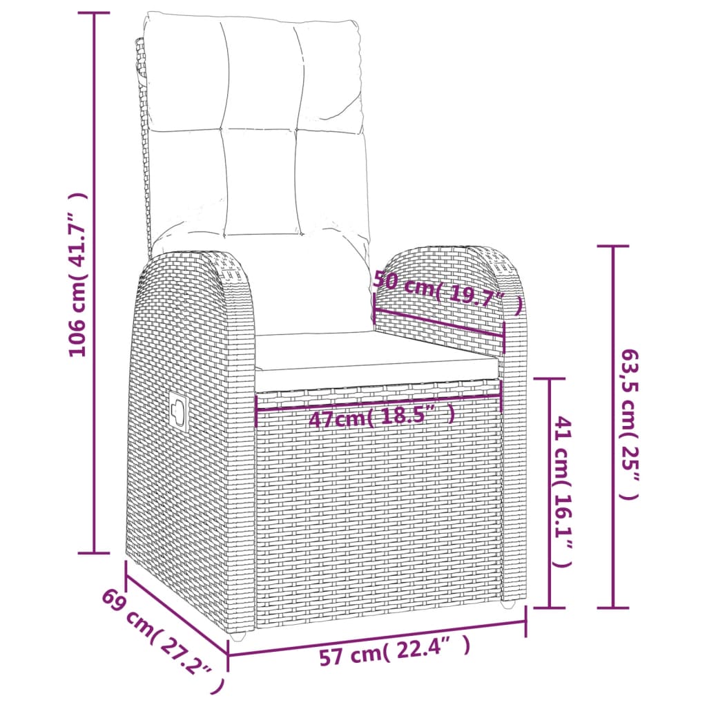 Garden Dining Set | Black | Poly Rattan | 10-seater | Removable Covers