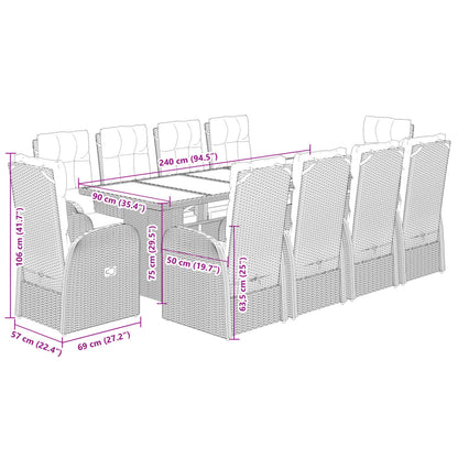 Garden Dining Set | Black
