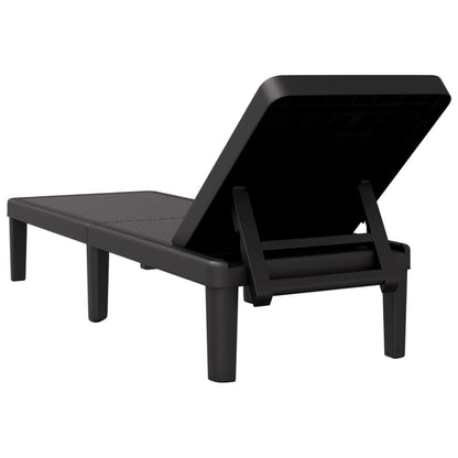 4-Way Height Adjustable Sun Lounger 155.5x57x28cm Polypropylene