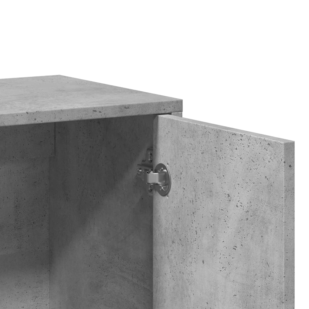 Sideboards 2 pcs Concrete Grey 60x31x70 cm Engineered Wood