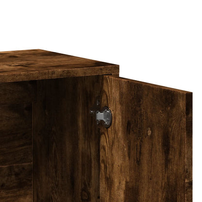 Sideboards 2 pcs Smoked Oak 60x31x70 cm Engineered Wood