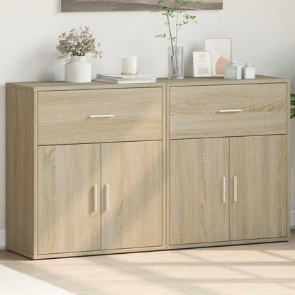 Sideboards 2 pcs Sonoma Oak 60x31x70 cm Engineered Wood