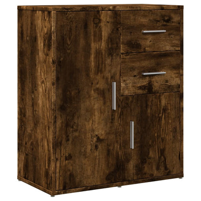 Sideboards 2 pcs Smoked Oak 60x31x70 cm Engineered Wood