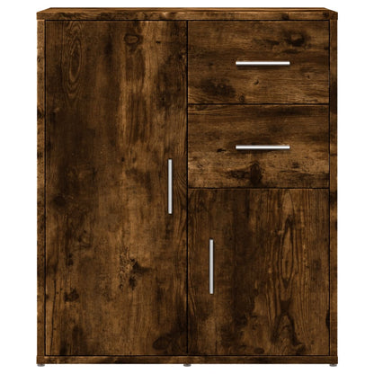Sideboards 2 pcs Smoked Oak 60x31x70 cm Engineered Wood