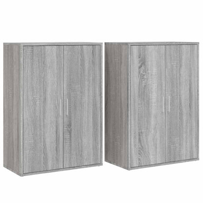 Sideboards 2 pcs Grey Sonoma 60x31x84 cm Engineered Wood