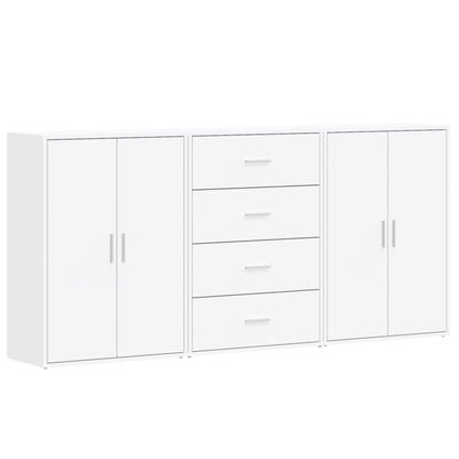 Sideboards 3 pcs White 60x31x84 cm Engineered Wood