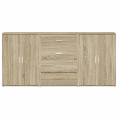 Sideboards 3 pcs Sonoma Oak 60x31x84 cm Engineered Wood