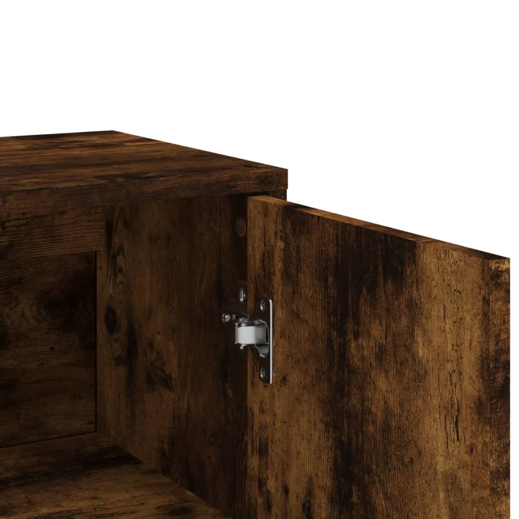Sideboards 3 pcs Smoked Oak 60x31x84 cm Engineered Wood