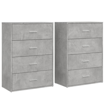 Sideboards 2 pcs Concrete Grey 60x31x84 cm Engineered Wood