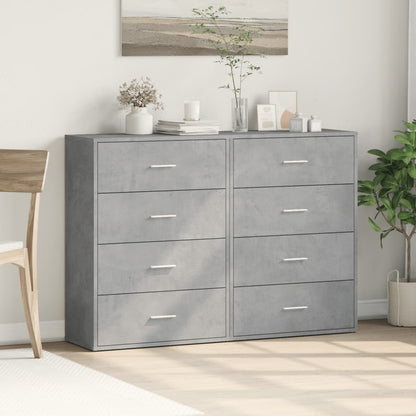 Sideboards 2 pcs Concrete Grey 60x31x84 cm Engineered Wood