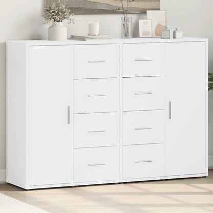 Sideboards 2 pcs White 60x31x84 cm Engineered Wood