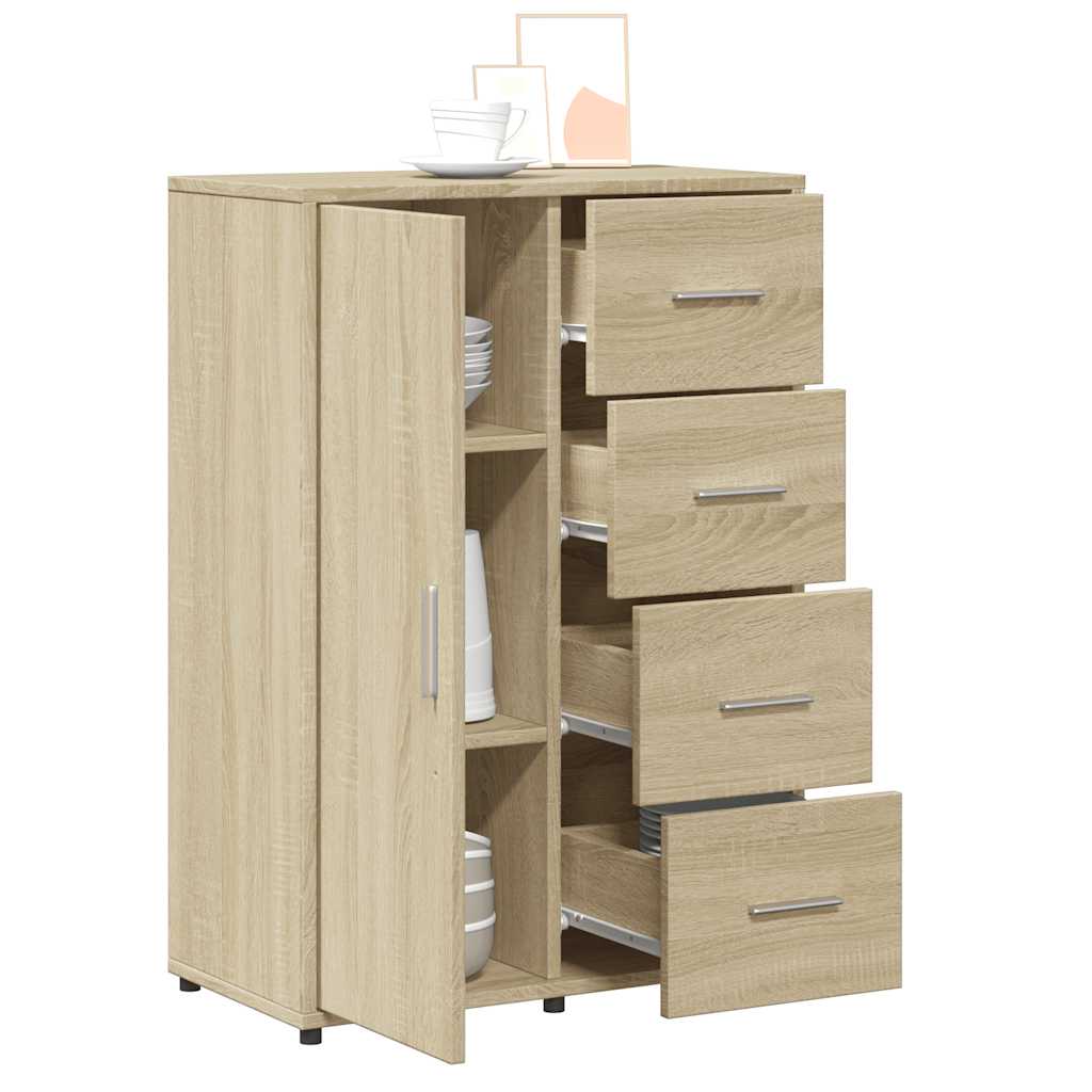 Sideboards 2 pcs Sonoma Oak 60x31x84 cm Engineered Wood