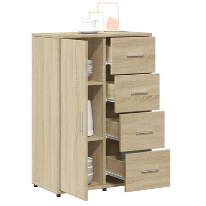 Sideboards 2 pcs Sonoma Oak 60x31x84 cm Engineered Wood