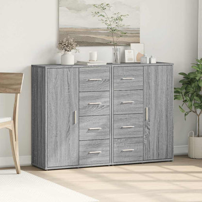Sideboards 2 pcs Grey Sonoma 60x31x84 cm Engineered Wood