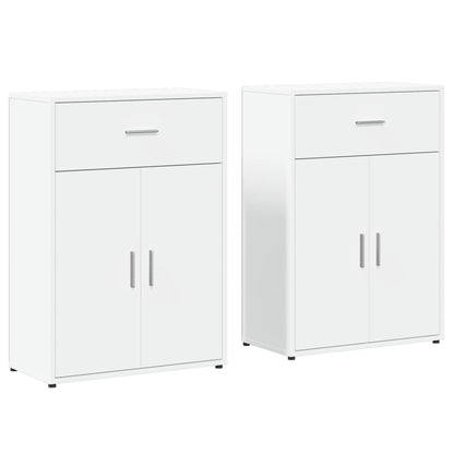 Sideboards 2 pcs White 60x30x84 cm Engineered Wood