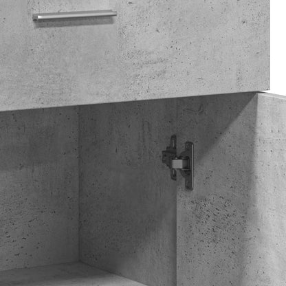 Sideboards 2 pcs Concrete Grey 60x30x84 cm Engineered Wood