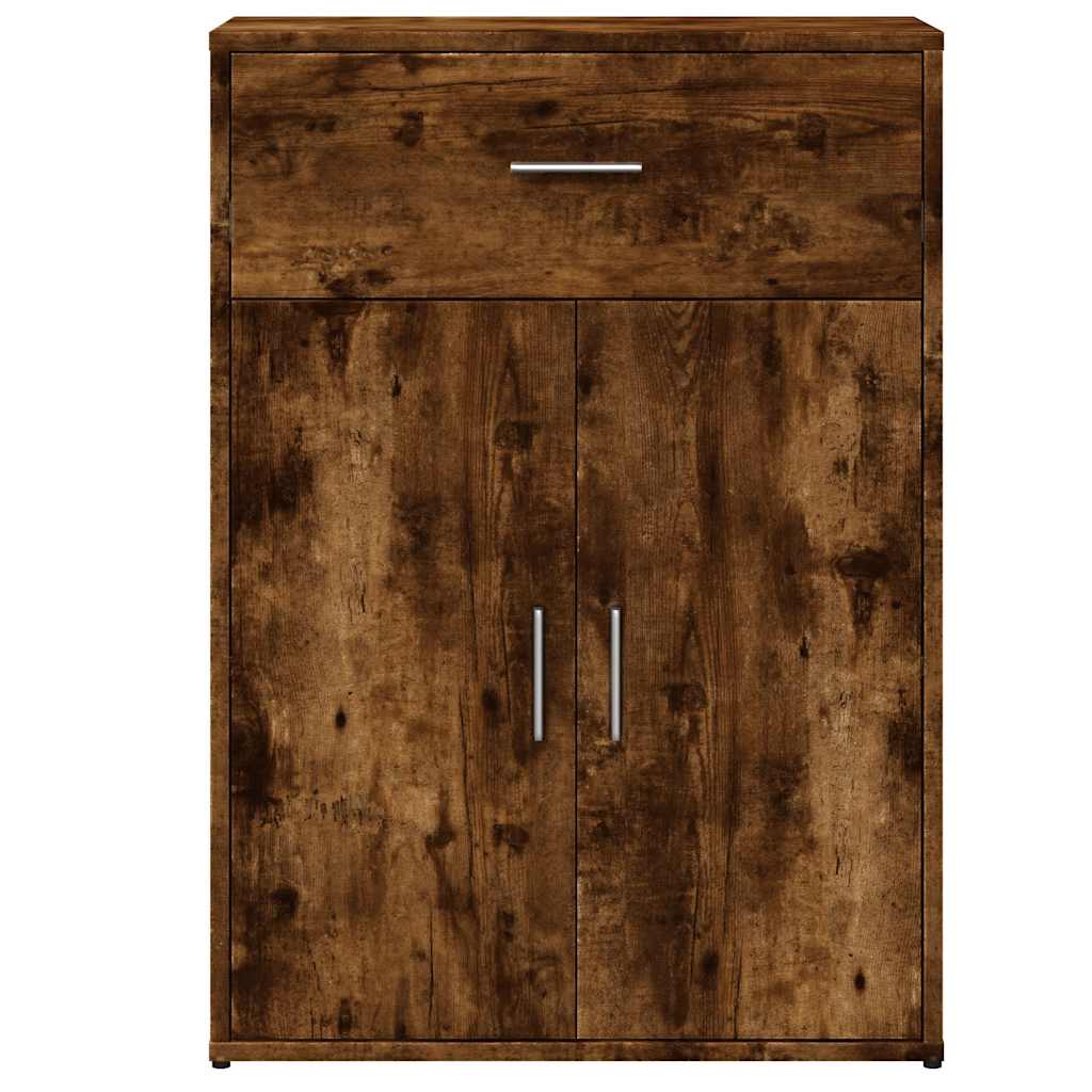 Sideboards 2 pcs Smoked Oak 60x30x84 cm Engineered Wood